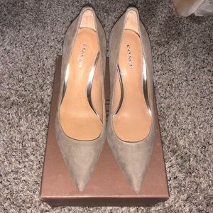 Authentic New Coach Suede Tan High Heels